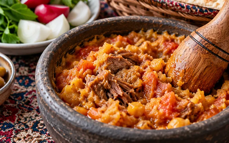 Abgoosht Dizi Recipe, ready to serve
