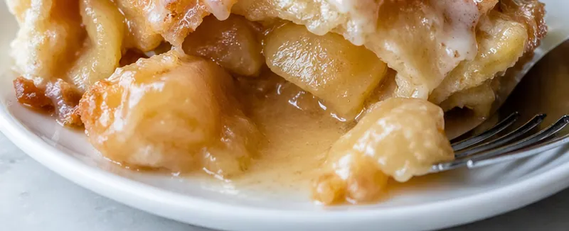 Amish Apple Dumpling Recipe, ready to serve