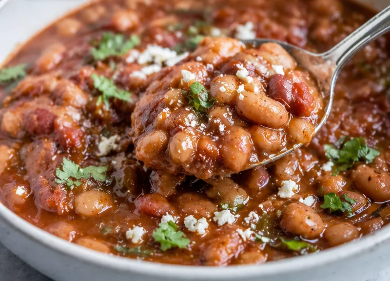 Anasazi Beans Recipe, ready to serve