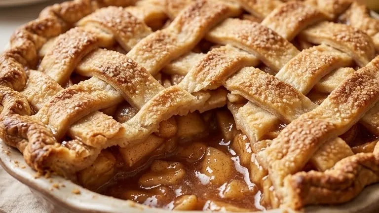 Apple pie with canned apple pie filling