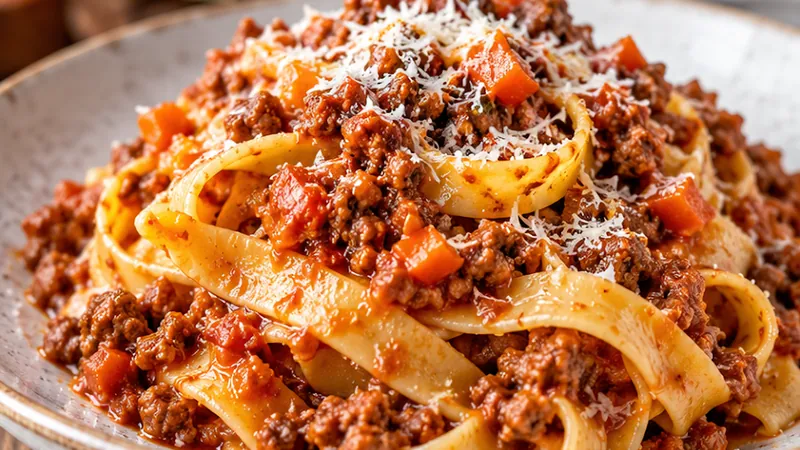 Authentic Tagliatelle al Ragù