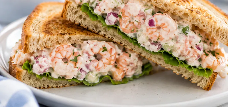 Best Shrimp Salad Sandwich Recipe (Creamy & Fresh), ready to serve
