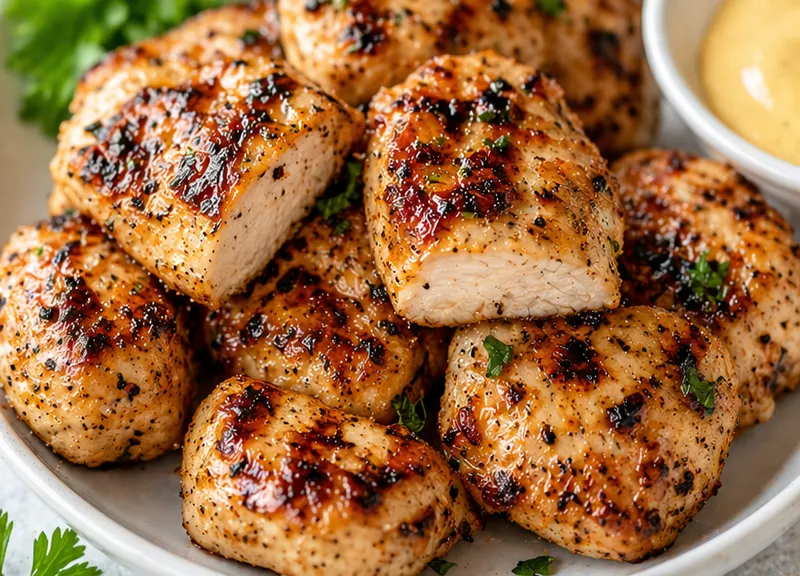Chick-fil-A Grilled Chicken Nuggets Recipe, ready to serve