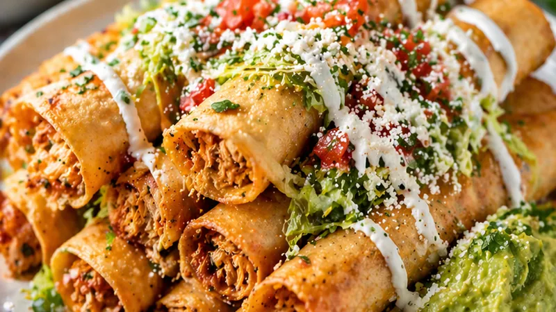 Crispy Chicken Flautas