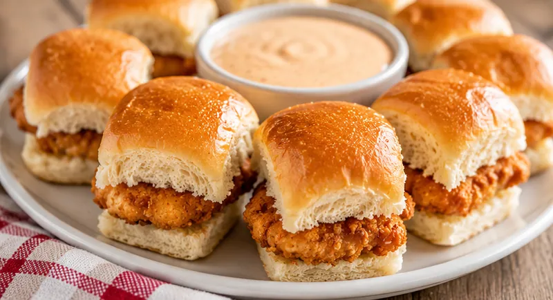 Homemade Chicken Minis, ready to serve