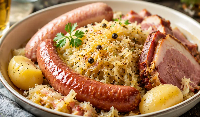Classic Choucroute Garnie Recipe, ready to serve