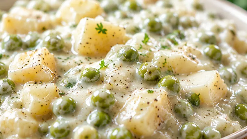 Creamed Peas and Potatoes