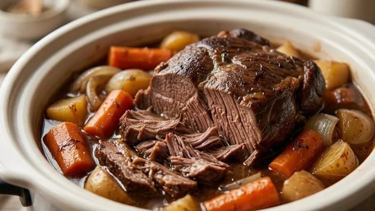Deer Pot Roast Slow Cooker Recipe
