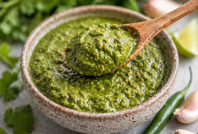 Dhaniya Chutney Recipe, ready to serve