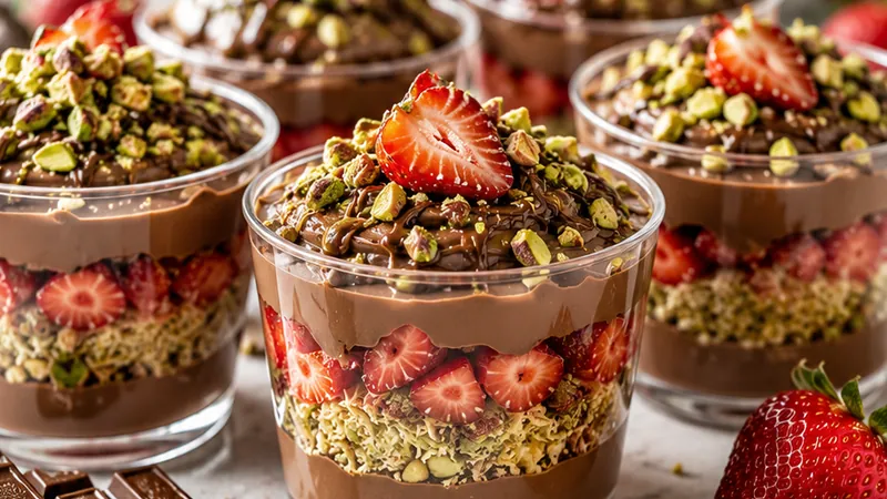 Dubai Chocolate Strawberry Cup Recipe