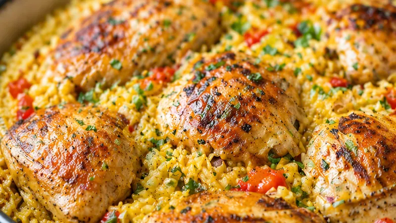 Easy Chicken and Yellow Rice