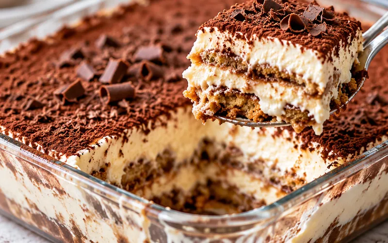 Eggless Tiramisu Recipe, ready to serve