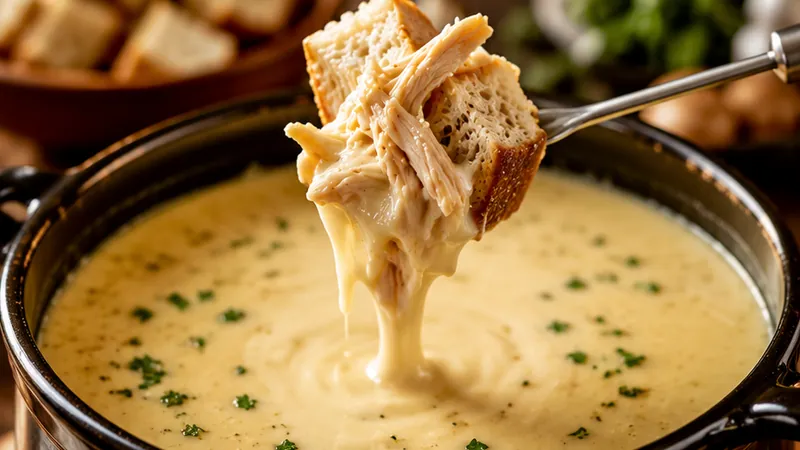 Savory Chicken Broth Fondue