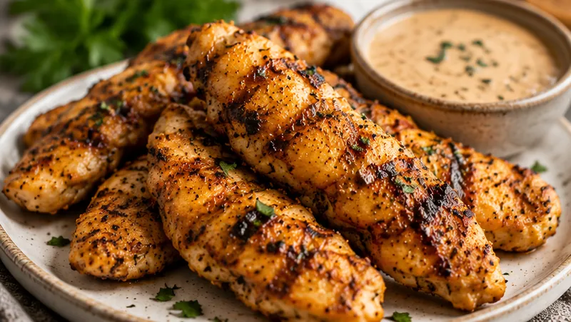 Grilled Chicken Tenders Recipe, ready to serve