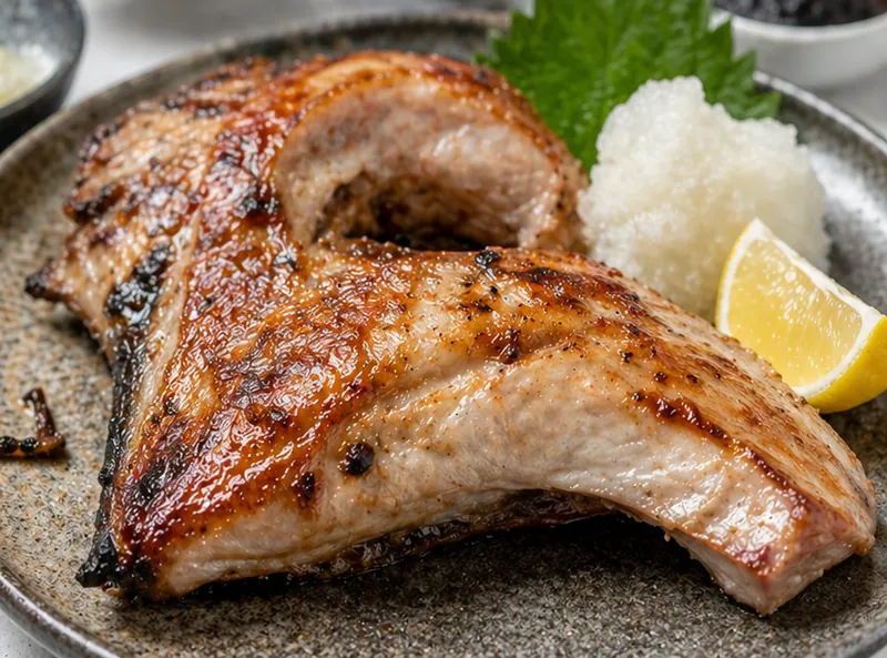 Hamachi Collar Recipe, ready to serve