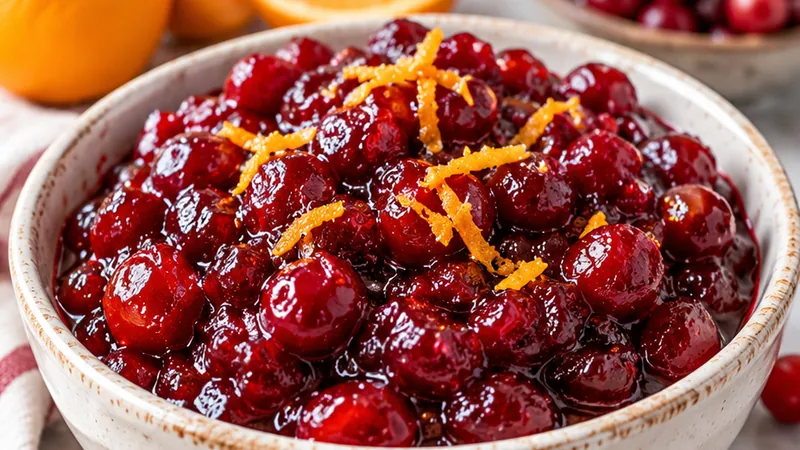 Homemade Cranberry Sauce Recipe With Orange Zest