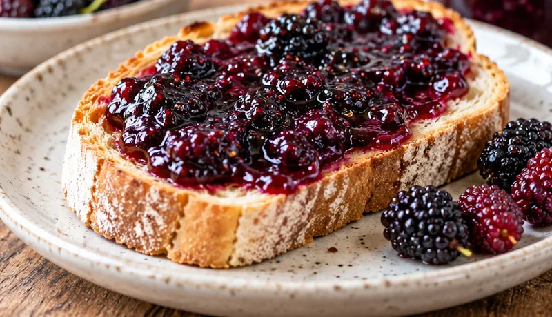 Homemade Mulberry Jam Recipe, ready to serve
