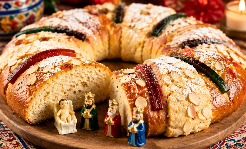 Rosca de Reyes, ready to serve