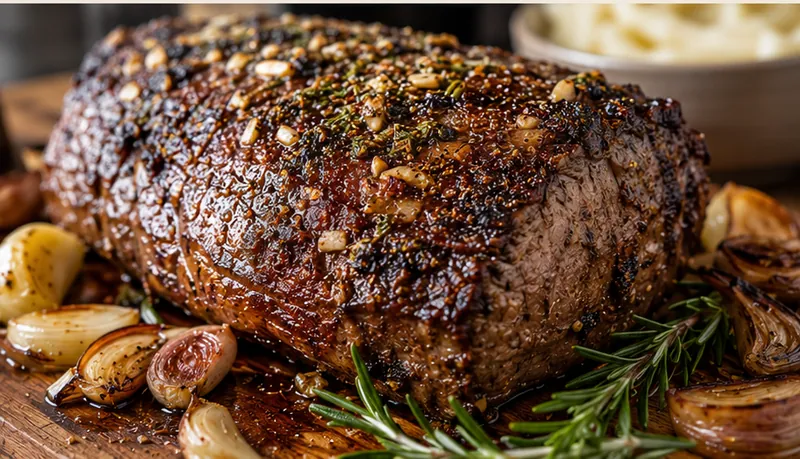 NY Strip Roast, ready to serve