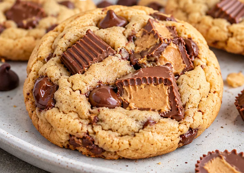 Reese's Peanut Butter Cup Cookies, ready to serve
