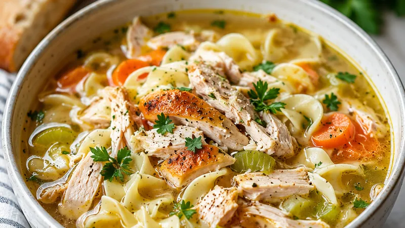 Rotisserie Chicken Noodle Soup