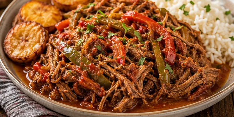 Slow Cooker Ropa Vieja Recipe, ready to serve