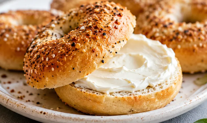 Sourdough Discard Bagels Recipe, ready to serve
