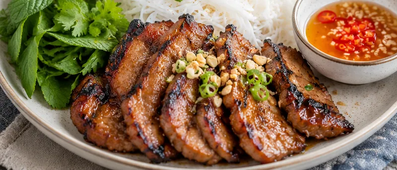Vietnamese Thịt Nướng Recipe, ready to serve