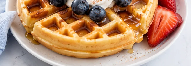 Waffle Recipe for One (Quick Single-Serve Breakfast), ready to serve