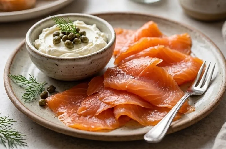 Wes Canfield Smoked Salmon Recipe, ready to serve
