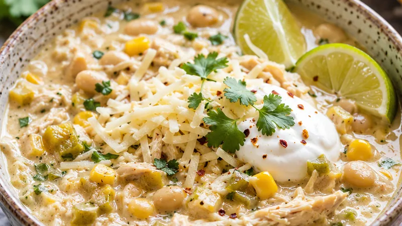 White Chicken Chili Recipe with Corn